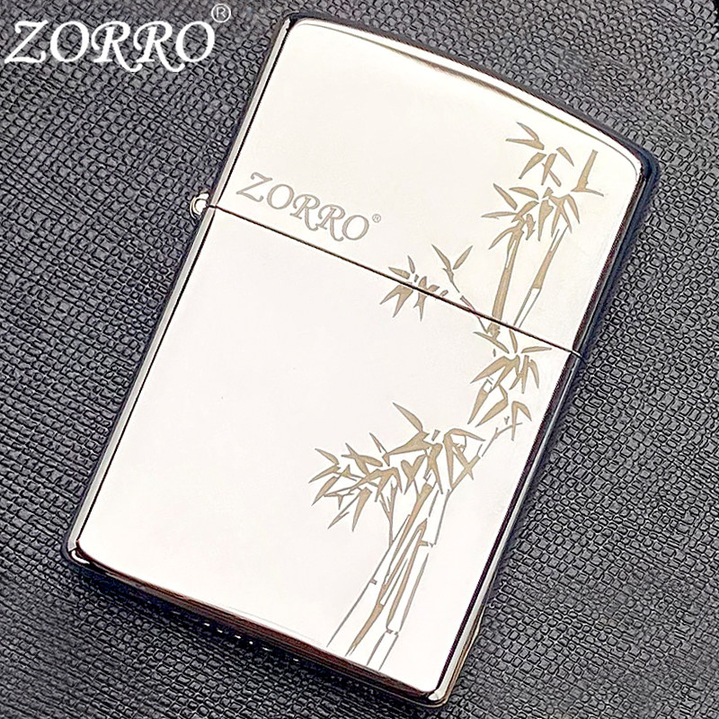 zorro佐罗煤油款打火机正品高颜值防风老式刻字黄铜520礼物送男友