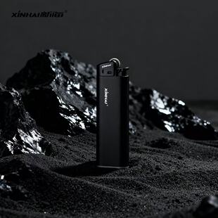 新海品牌防爆砂轮滚轮男士打火机黑白粉可定制广告DIY贴画一次性