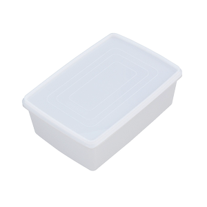 羽佳塑料带盖保鲜盒长方形厨房