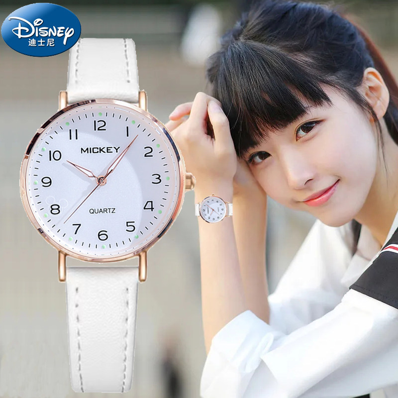 迪士尼中学生手表女款考试专用2022年新款女童初高中女孩防水儿童