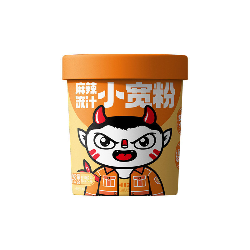 酸辣粉宽粉【88元任选10件】食族人流汁小宽粉桶装酸辣粉鲜香