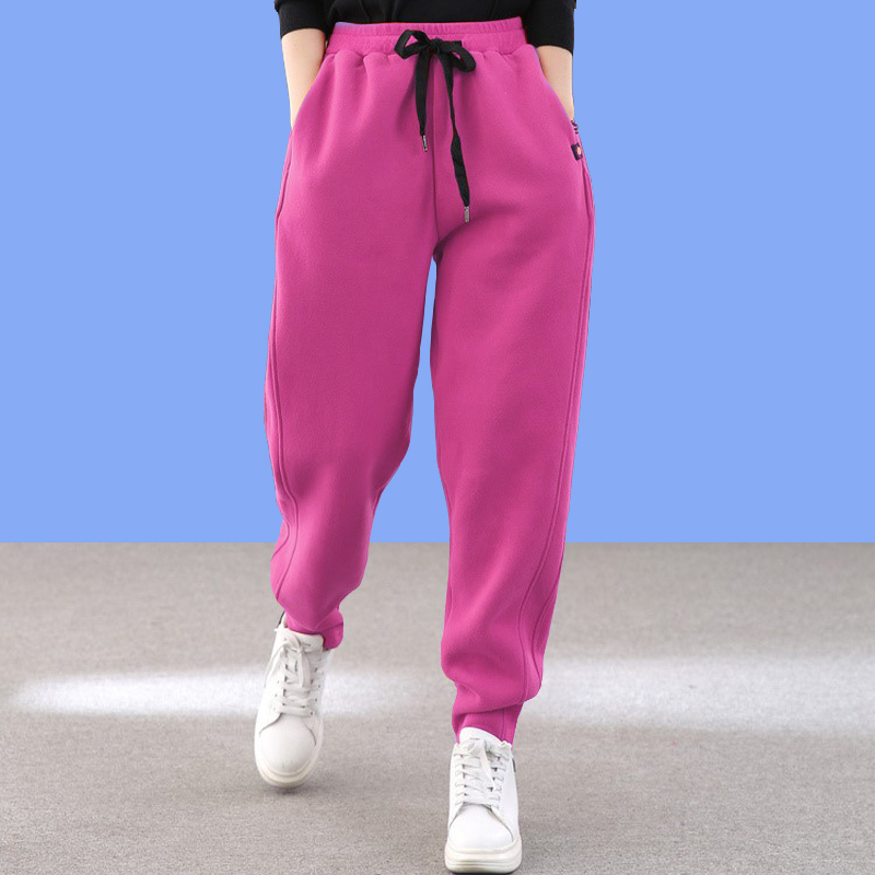 休闲卫裤女宽松显瘦2025年秋冬新款洋气高腰束脚运动裤爆款哈伦裤