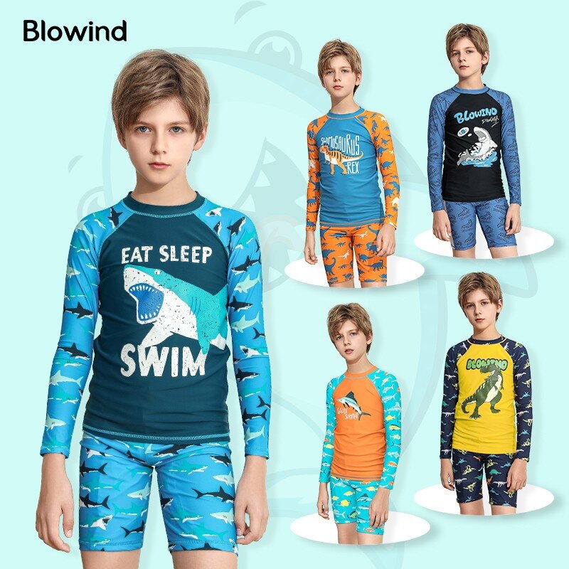 blowind儿童泳衣防晒速干冲浪服