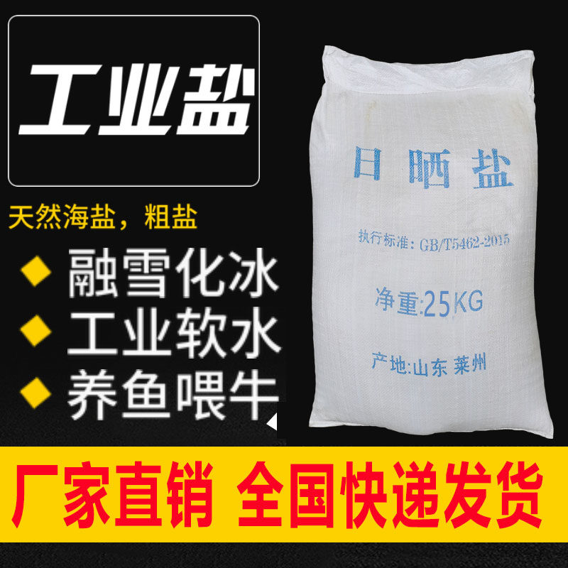 工业盐日晒盐海盐粗盐足浴盐沐浴盐洗碗盐用盐养鱼用盐海水养殖用