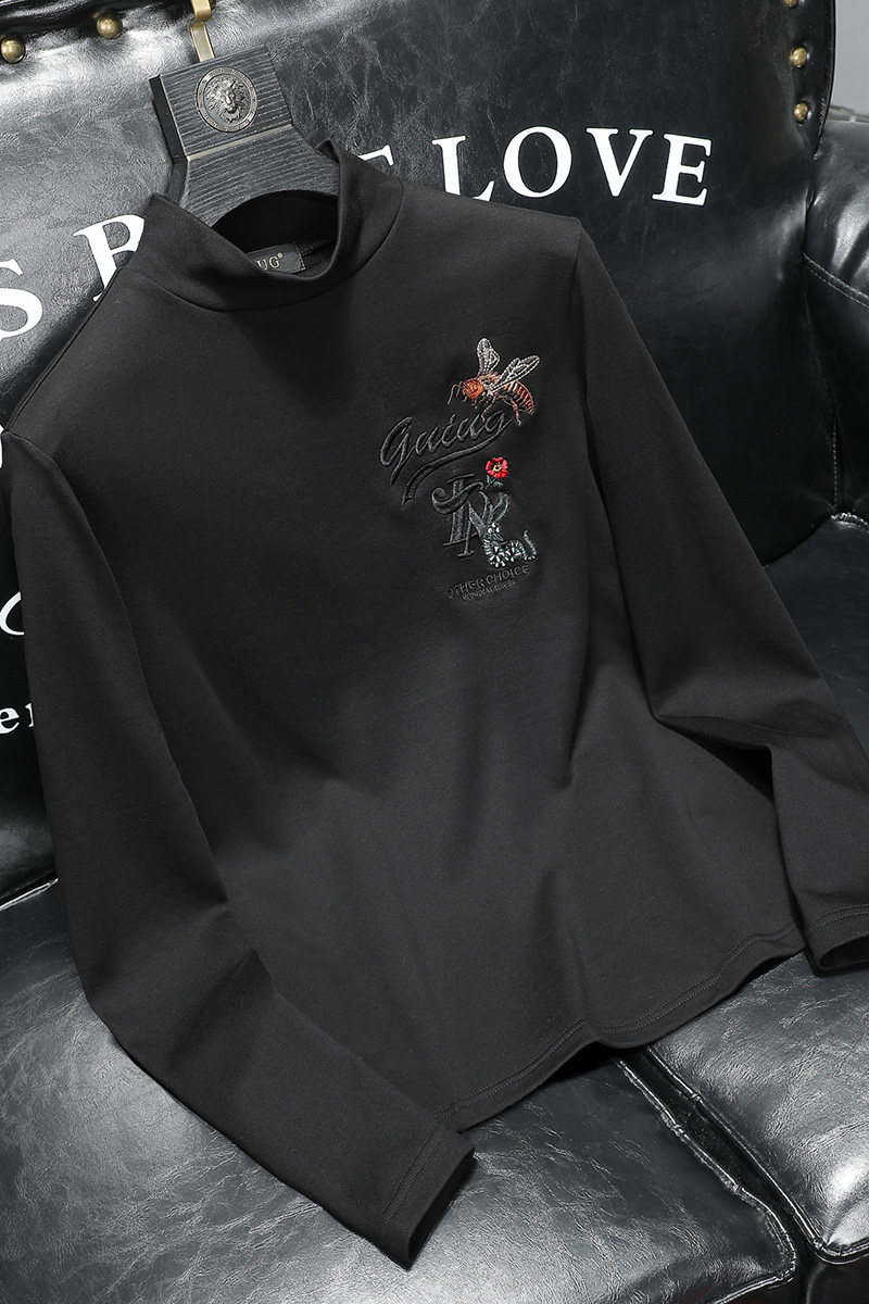 D215-27516-P952021冬新款轻奢双面加绒高领卫衣打底衫沙发,男装卫衣,电商D320(原D215)
