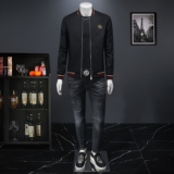 2025秋冬太空蜡面料IUIUG轻奢潮流男士重工外套D320-88199-P160，男装夹克，电商D322