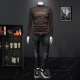 2025秋冬新款羊毛打底衫轻奢品质半高领D320-88405-P115，男装卫衣，电商D322