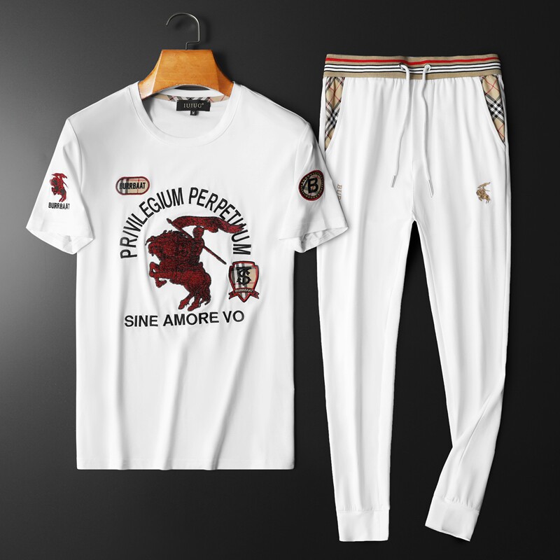 2022夏季范思卓潮流丝光短袖运动休闲套装男D215-T27624-P205，男装休闲套装，电商D320(原D215)