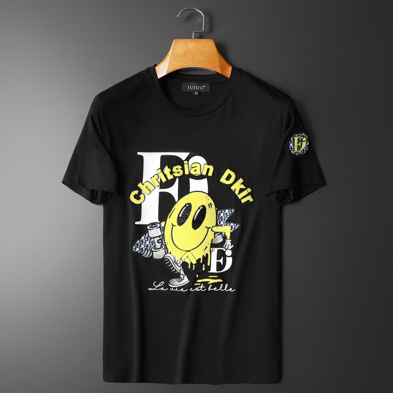 2022欧洲站夏季新款伦古奇潮流丝光短袖t恤男D215-27595-P75，男装T恤，电商D320(原D215)