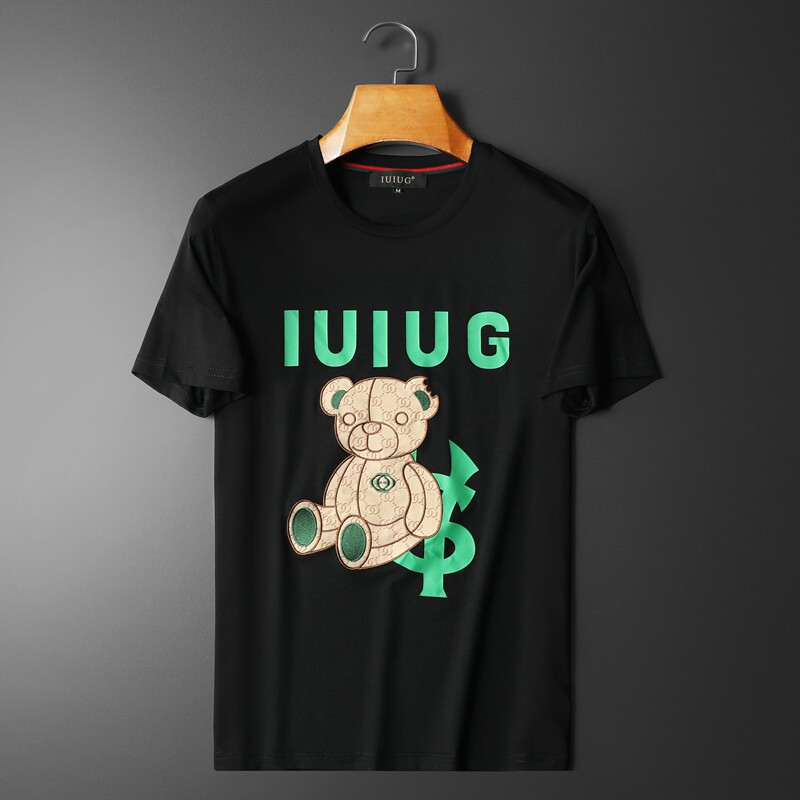 2022欧洲站夏季新款伦古奇潮流丝光短袖t恤男D215-27767-P75，男装T恤，电商D320(原D215)