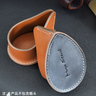 烟具 展示架便携男士 磐石8deco同款 牛皮烟斗架真皮单斗架沙发座式