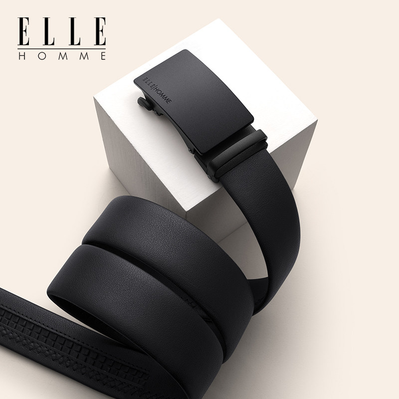 正品ELLE HOMME皮带男士真皮腰带2025新款自动扣商务休闲男款裤带,服饰配件/皮带/帽子/围巾,腰带/皮带/腰链,淘宝优惠券,粉丝福利购,淘宝优惠卷