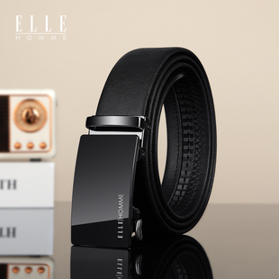 HOMME男士 法国ELLE 皮带男潮年轻人真皮牛皮腰带 年轻商务款