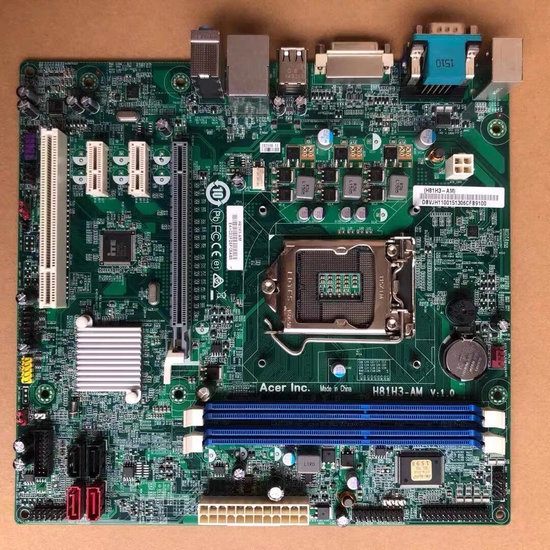 宏碁 ACER H81H3-AM 商祺N4630文祥D430 H81主板 带COM口 PCI槽图片