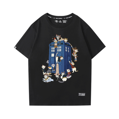 神秘博士T恤男士塔迪斯TARDIS时空机器doctor who短袖梵高星空T恤