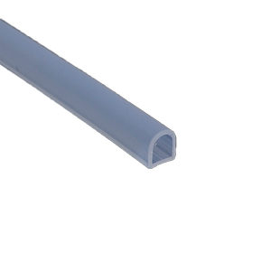 自粘D型硅胶密封条 防撞减震隔音门窗条耐高温空心半圆硅胶挡水条