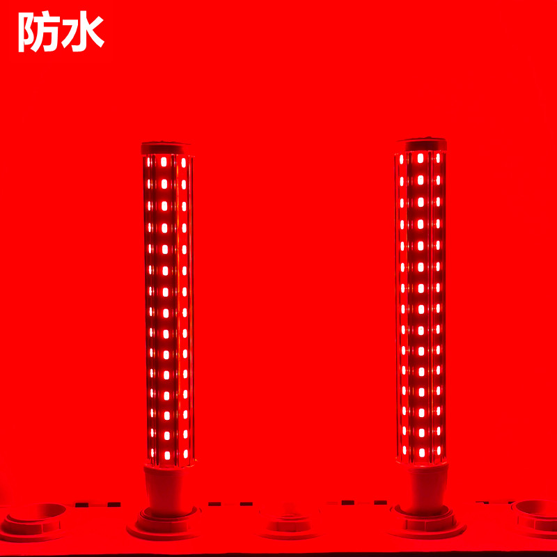 户外防水灯笼灯泡led红光玉米灯彩色e27螺口年货婚庆氛围植物生长