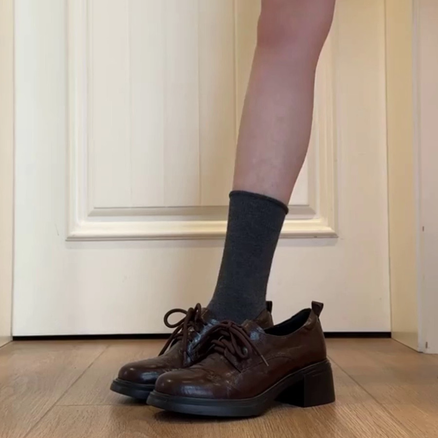 【现货送退货宝】英伦风乐福鞋女