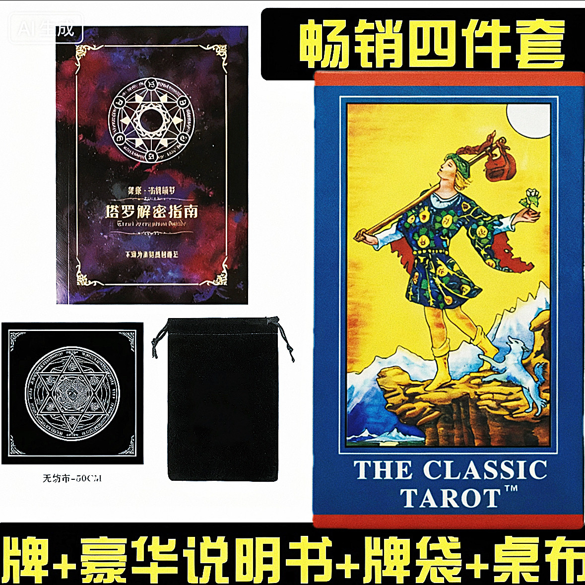 经典韦特普及正版史密斯韦特牌卡罗经典维特全套78初学者牌桌包邮图片