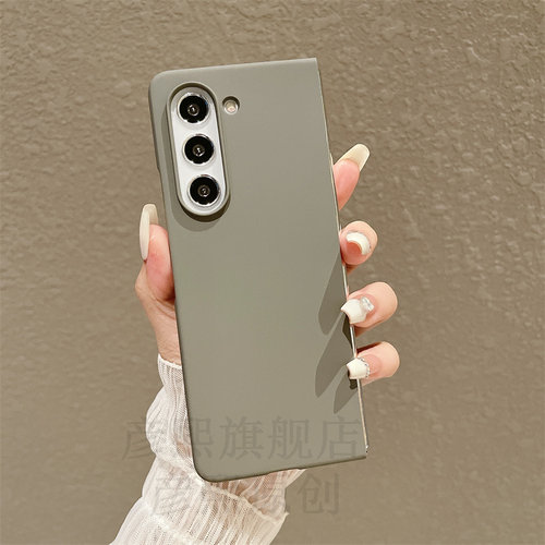 肤感磨砂适用三星fold5手机壳fold6男f3女zflod4折叠屏ford5超薄w22全包flod5新GalaxyZFold4纯色24保护套w23