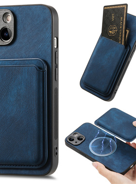 磁吸卡包适用红米K70手机壳60Pro新k40/50 Ultra肤感Note12Turbo/11/10/9s/8t复古note 13 pro +5G套13cPower