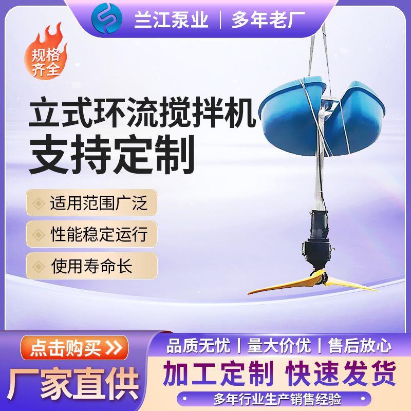 立式环流搅拌机潜水搅拌机低速强力搅拌机浮筒式搅拌机LHJ