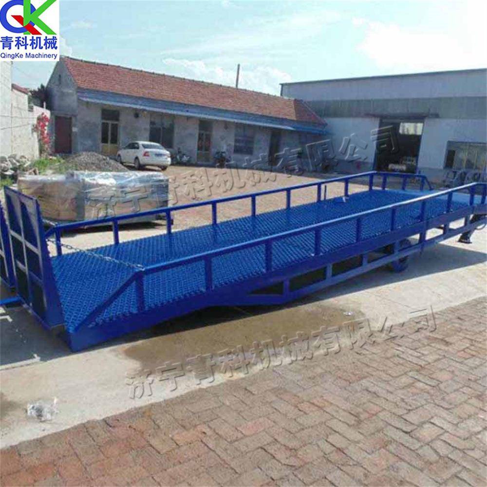 支腿式斜坡坡道桥 码头集装箱卸货平台 电动液压移动式登车桥