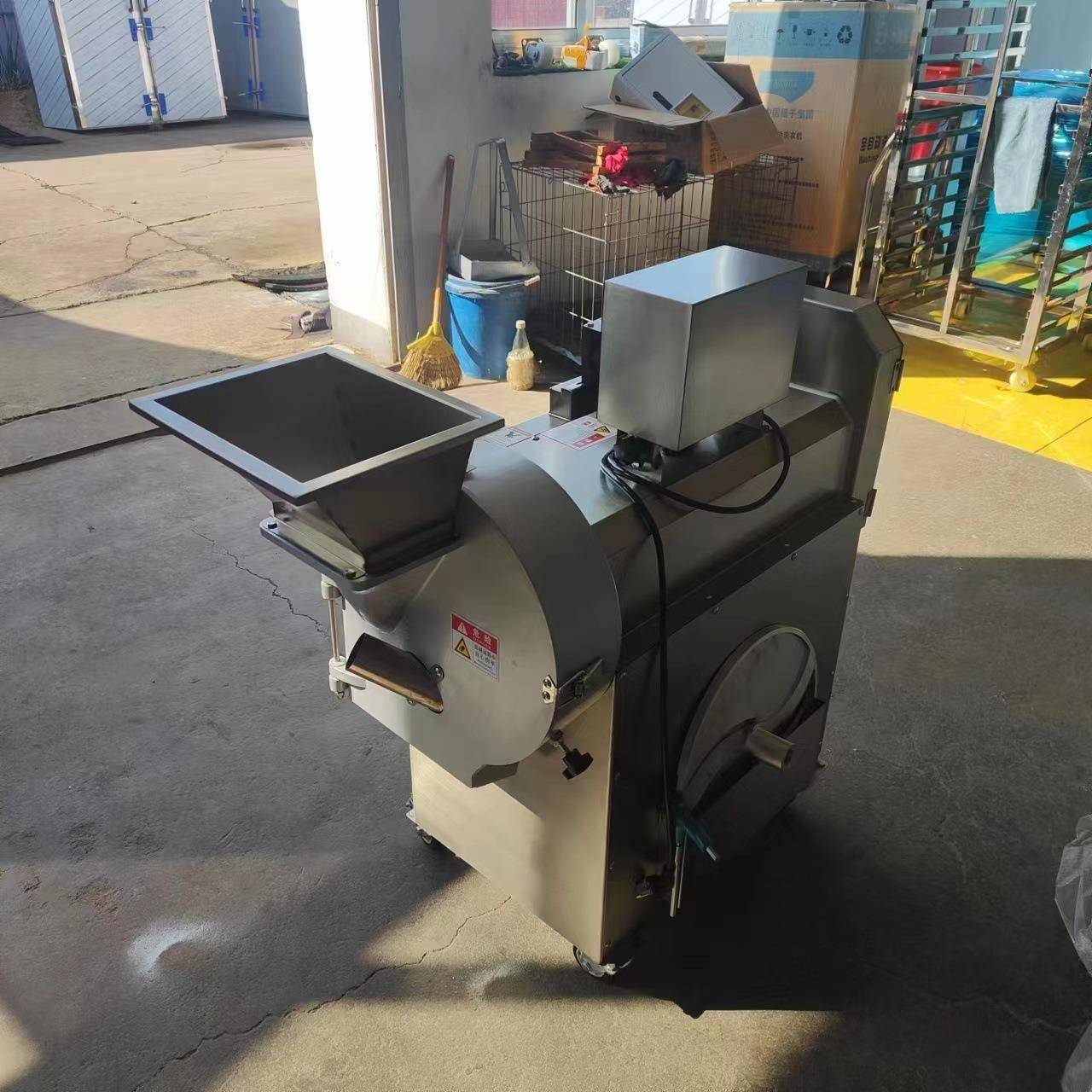 810型不锈钢切菜机商用双头电动切片机 果蔬瓜类根茎切菜机