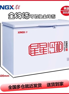 星星BD/BC-210E/305E商用家用卧式大容量冰柜单温单箱顶开柜冷柜