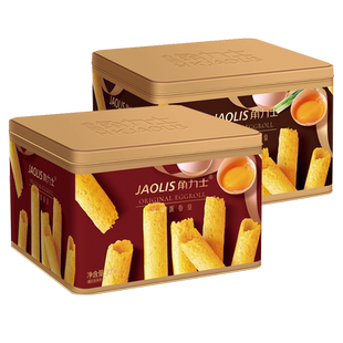 角力士港式蛋卷海苔凤凰卷罐装300g原味蛋卷酥零食年货团购送礼袋