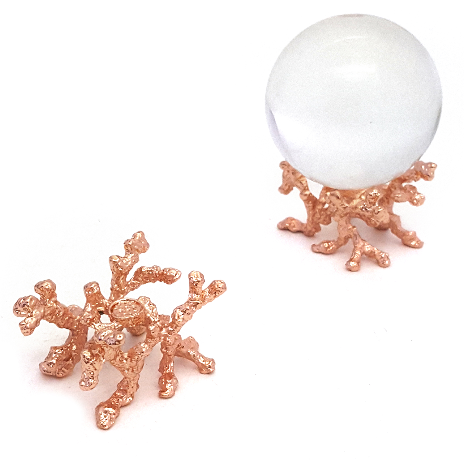 合金枯树树枝水晶底座