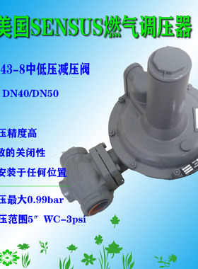 美国SENSUS胜赛斯减压阀243-8液化气 煤气调压阀 中转低压阀