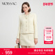 MOISSAC摩萨克秋款 法式 优雅质感小香风粗花呢圆领短外套女