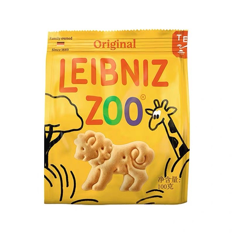 莱布尼兹百乐顺动物造型黄油饼干小朋友奖励小零食德国进口100g*4