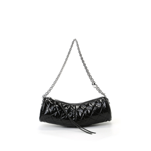 RABEANCO桦碧Croissant菱格包女链条斜挎包单肩包圆筒小众通勤包