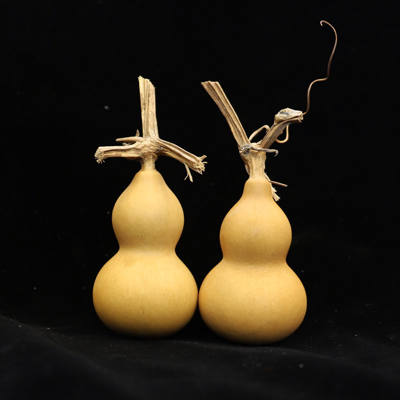 天然文玩小葫芦手把玩手捻小葫芦草里金迷你包浆精品小葫芦带龙头