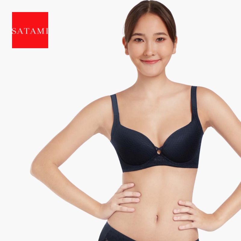 简约蕾丝聚拢无痕文胸