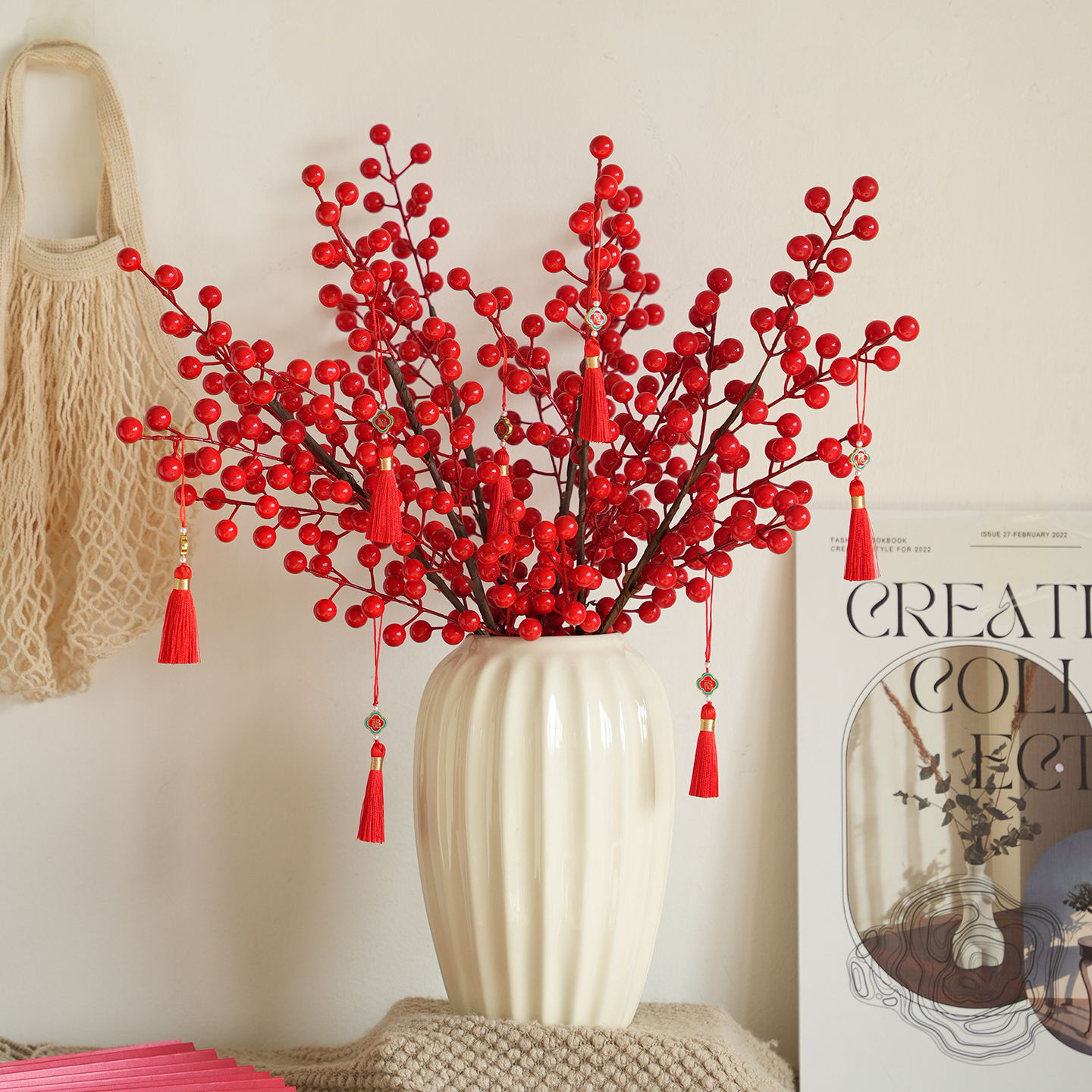 年宵花假花花束客厅氛围装饰摆件