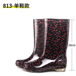 雨鞋女士高筒水鞋女雨靴长筒牛筋底胶靴春秋短筒水靴防滑防水胶鞋