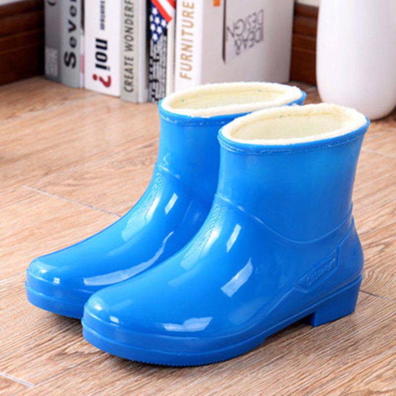 冬季新品高筒保暖雨鞋女加绒加厚舒适防滑雨靴水鞋轻便劳保靴水靴