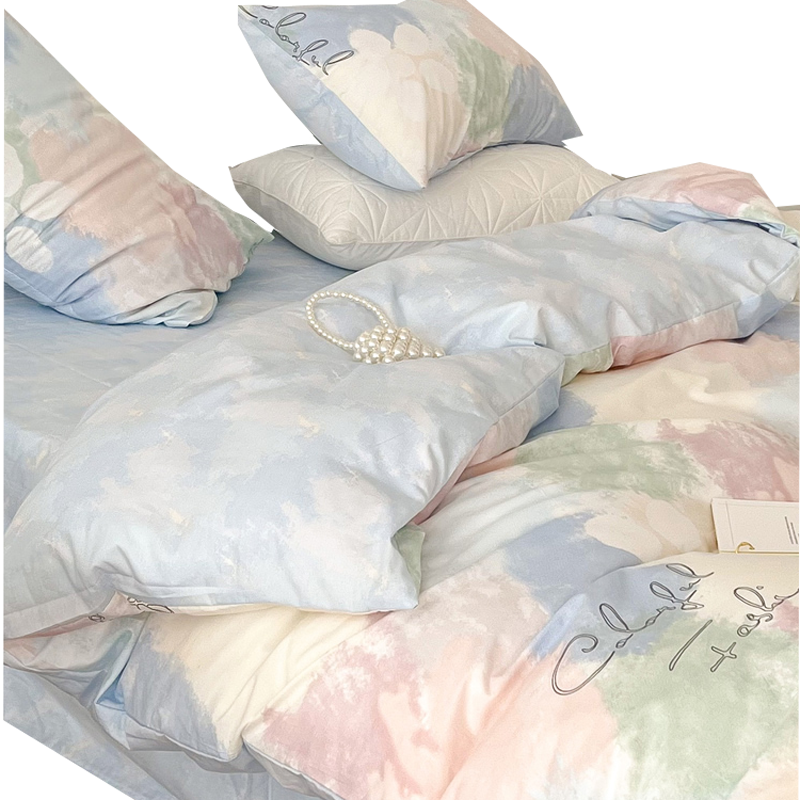 洁丽雅纯棉被套单件100全棉单人床单被罩150x200冬季被单200x230