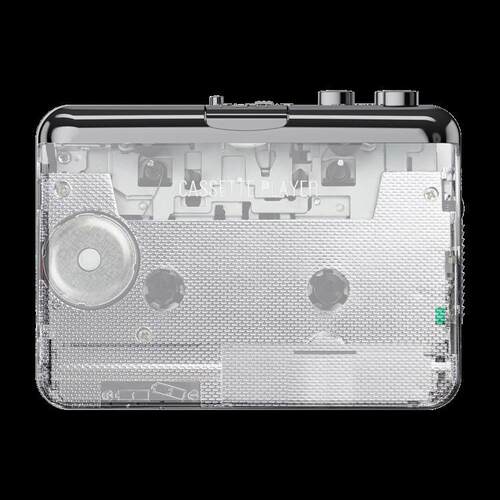 全透明外壳磁带转MP3 type-c接口卡带机随身听Cassette to MP3