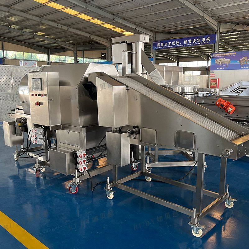 油炸土豆裹粉机 油炸食品上浆上粉流水线 滚筒式鱼排裹粉机,清洗/食品/商业设备,肉制品加工设备,淘宝优惠券,粉丝福利购,淘宝优惠卷