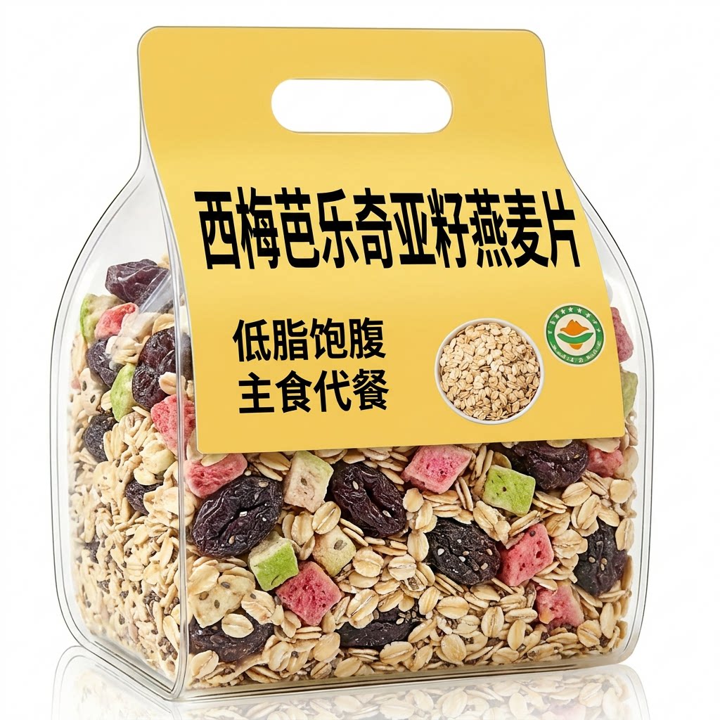 有机西梅芭乐奇亚籽燕麦片官方旗舰店正品无糖低脂酸奶水果无添加图片