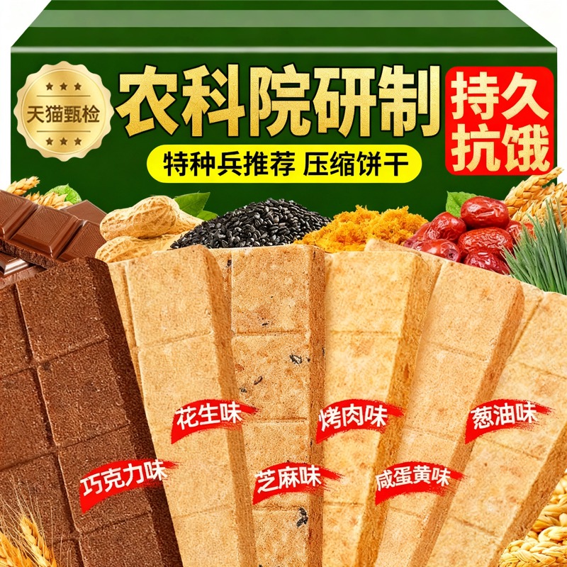 特种兵压缩饼干官方旗舰店正品储备粮独立包装0糖0添加低脂90户外