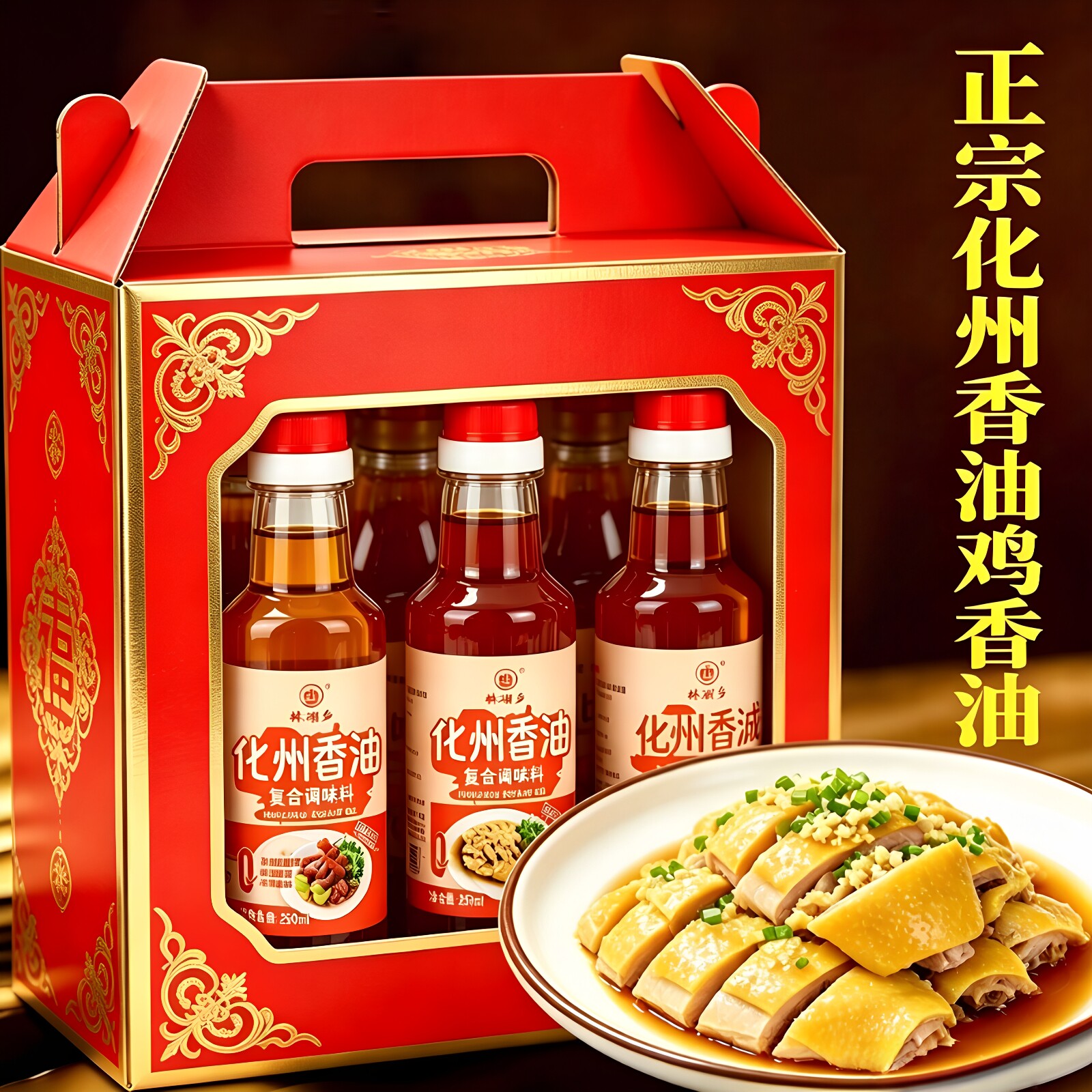 【化州娟子】正宗广东化州香油白切鸡捞粉化州香油鸡汤粉拌面鱼生