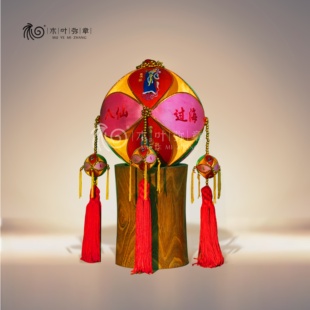 非遗传承人赵金玉纯手工广西绣球旅游纪念展览工艺品摆件外宾礼物
