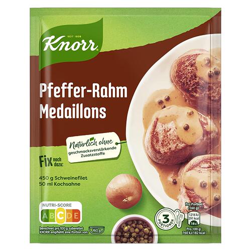 德国knorr Pfeffer-Rahm Medaillons 胡椒奶油调味料