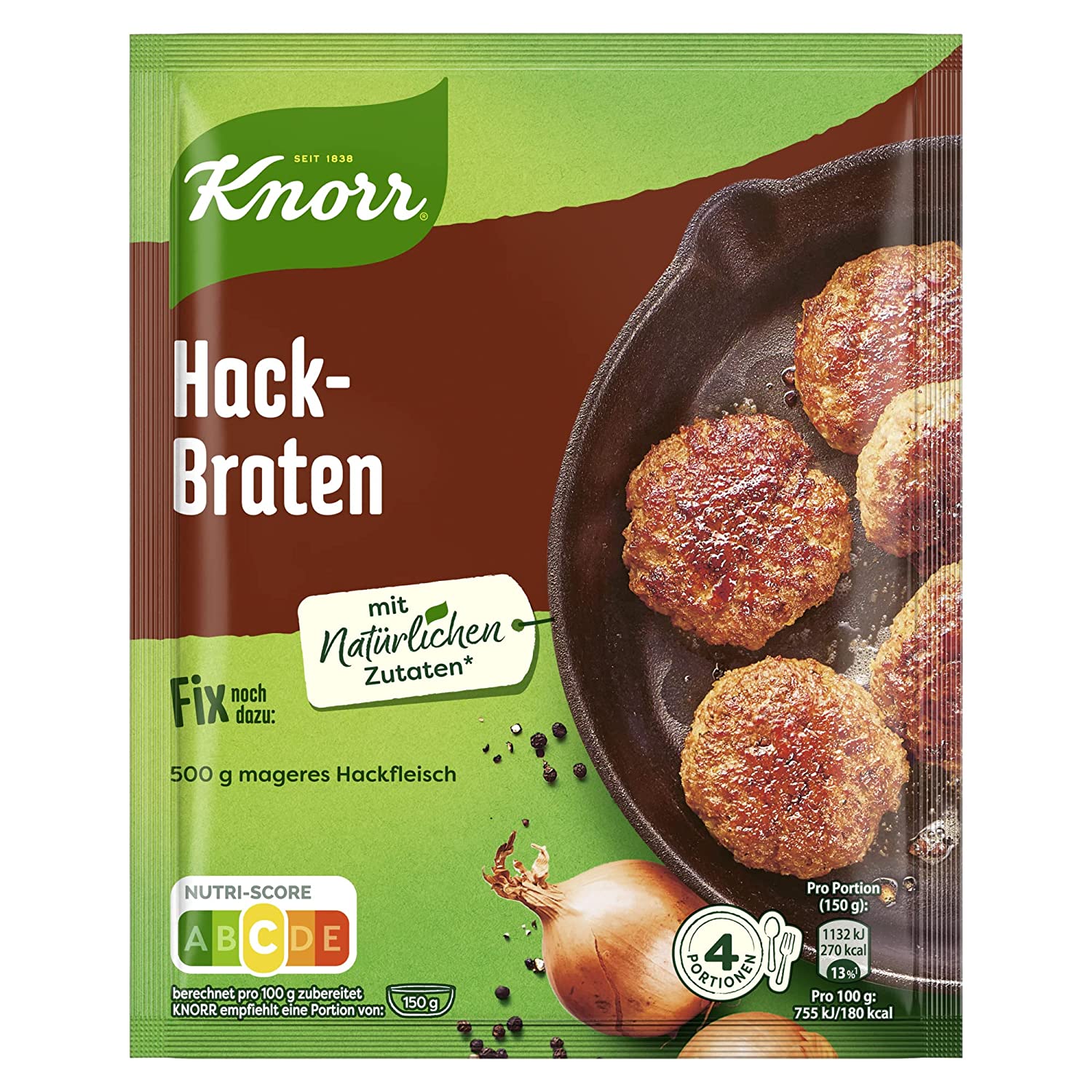 德国Knorr Fix Würzmischung Hackbraten烤肉料调味粉