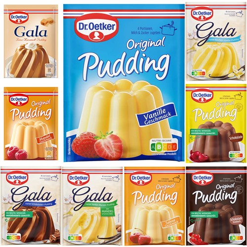 德国Dr. Oetker Gala Pudding巧克力布丁 香草布丁 奶油布丁粉DIY